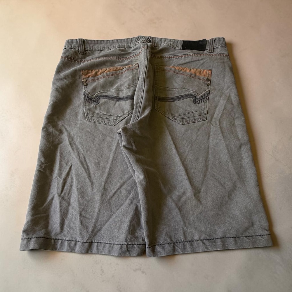 Y2K Rocawear Style Baggy Gray Denim Jorts Hip Hop Skater Shorts Size 46